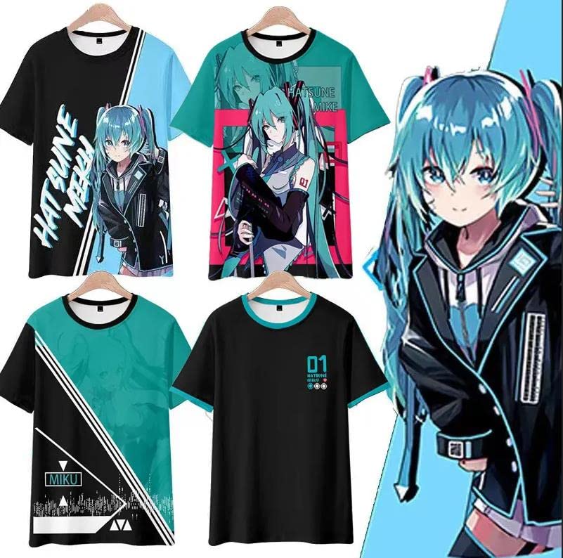 Amazon.co.jp: SUNMIN 初音ミク Tシャツ 半袖 レディース ティーシャツ